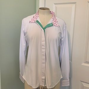 Ovation Ellie Child’s Tech Show Shirt. Size 18